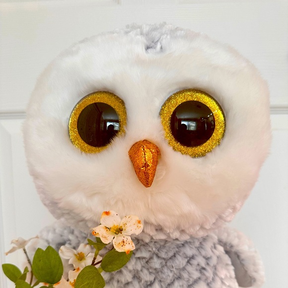 TY ~ Plush Owlette Toy with Large Gold Eyes and Soft Plush Huggable Material - Picture 1 of 7